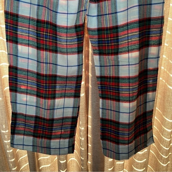 LOVE By Gap Red Plaid Flannel Pajama Two Piece Set Size Medium - Picture 9 of 16